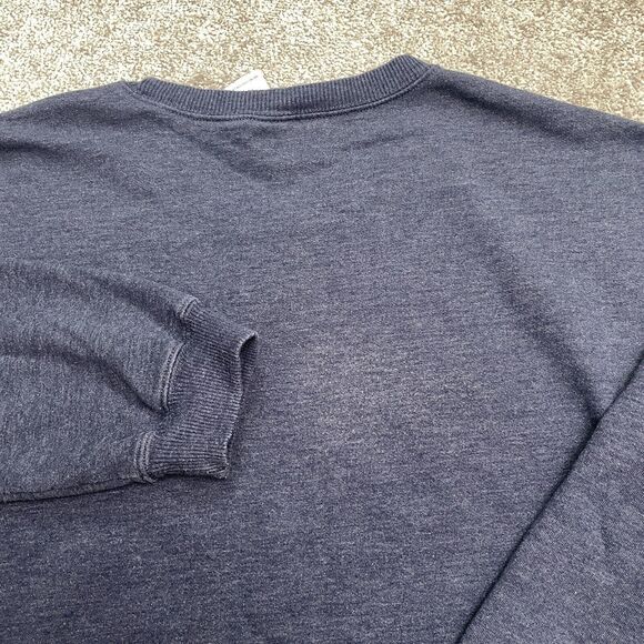 Disney Mickey Mouse Graphic Pullover Sweatshirt Mens XL Blue Crew Neck Casual - Picture 4 of 12